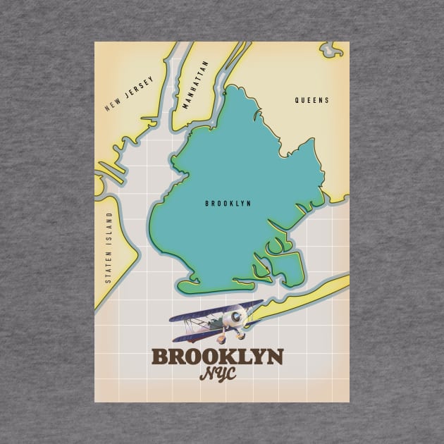 Brooklyn New York Map by nickemporium1